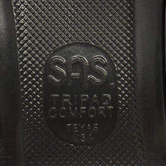 SAS Womens Easier Black Leather Dress Career Work Slip On Low‎ Heel 10N - Picture 10 of 10